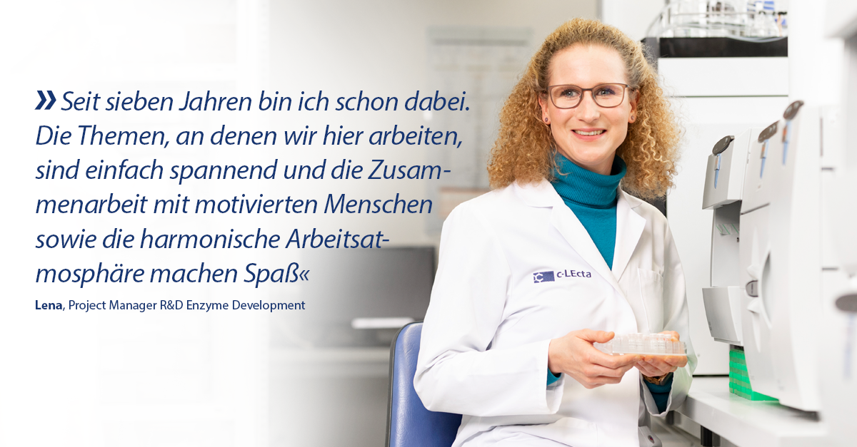 Lena, Project Manager R&D Enzyme Development